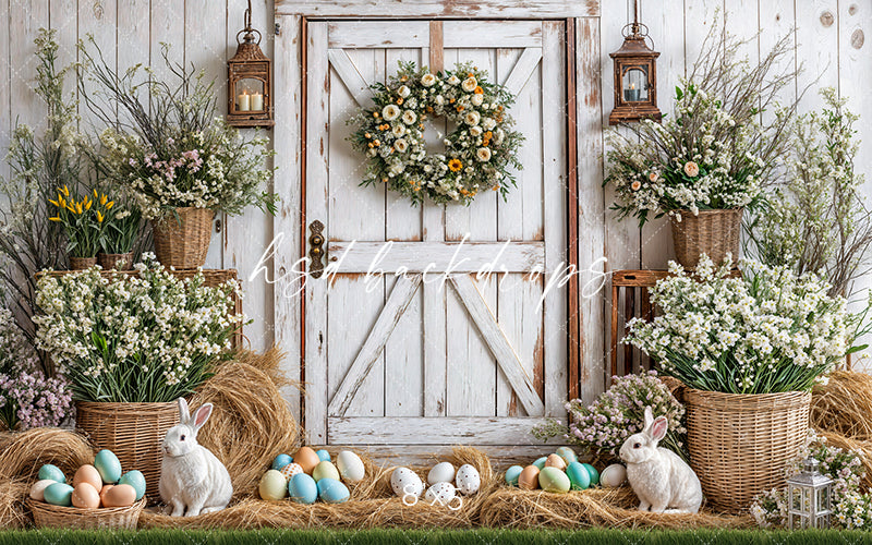 Barn Door Bunnies - HSD Photography Backdrops