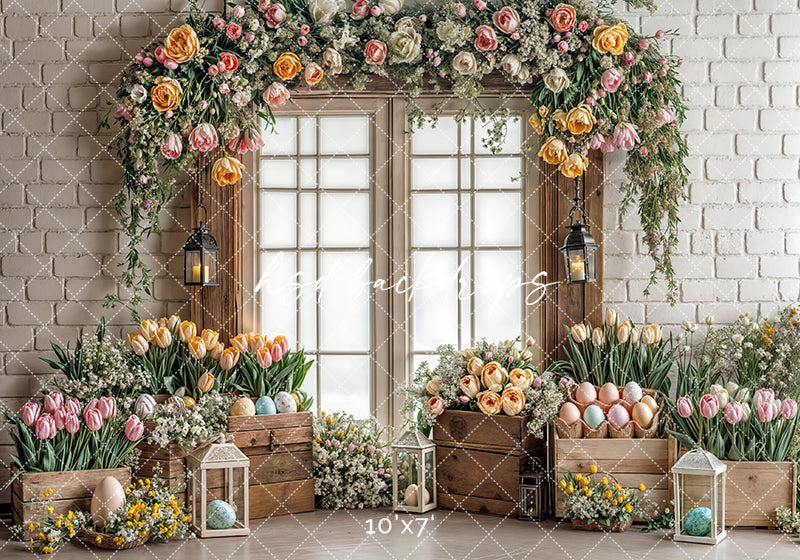 Blissful Spring Windows - HSD Photography Backdrops