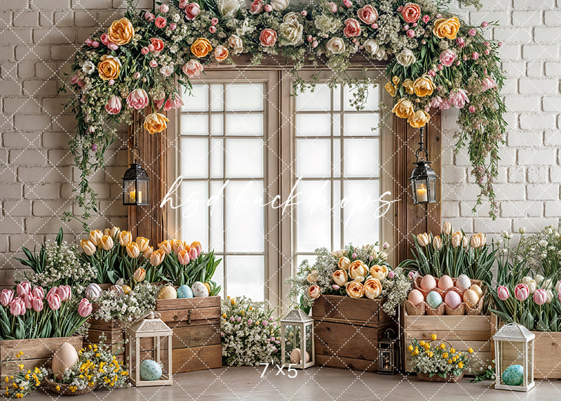 Blissful Spring Windows - HSD Photography Backdrops