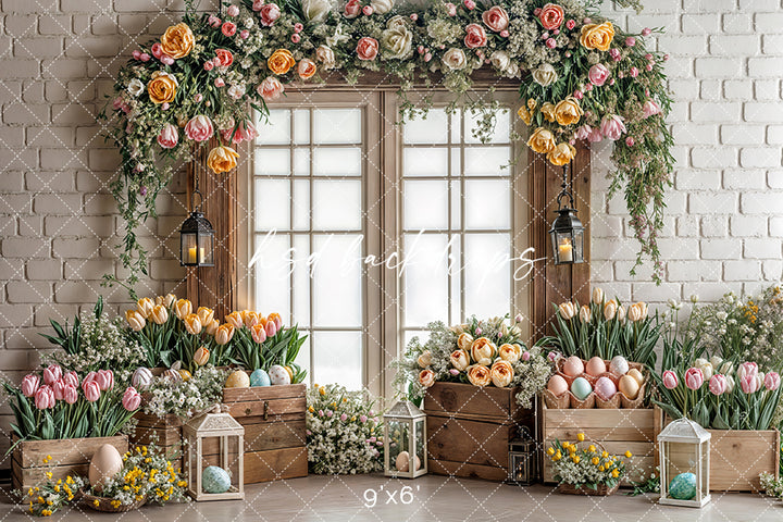 Blissful Spring Windows - HSD Photography Backdrops