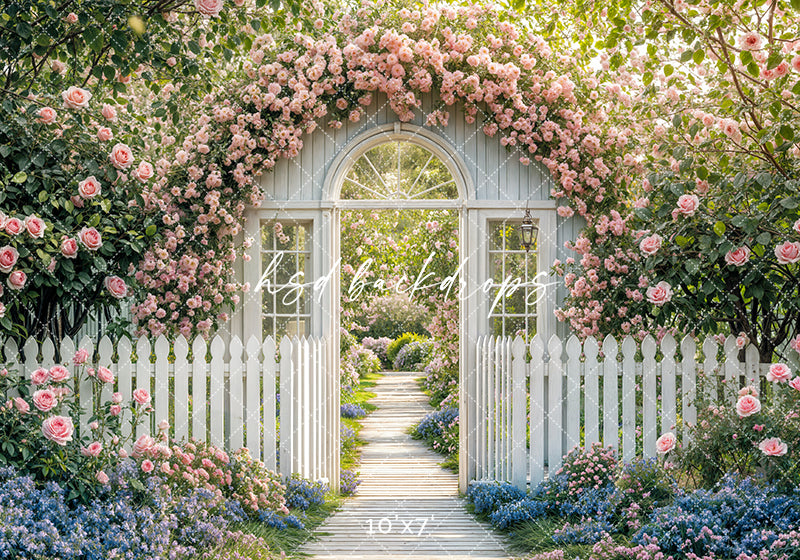 Shabby Chic Spring Arch - HSD Photography Backdrops
