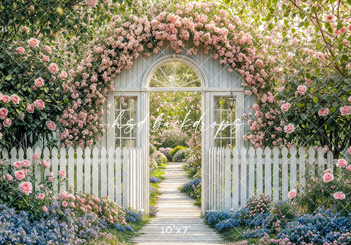 Shabby Chic Spring Arch - HSD Photography Backdrops
