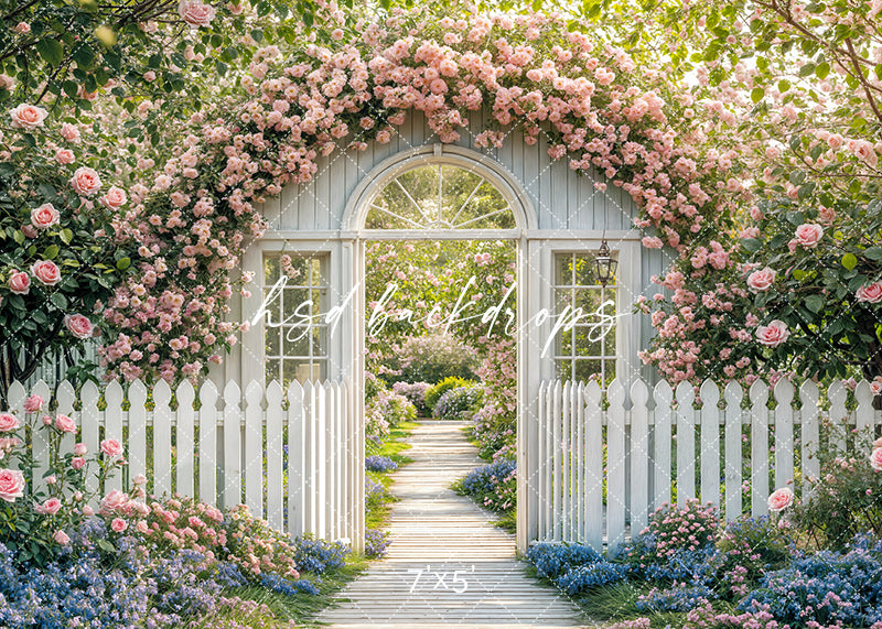 Shabby Chic Spring Arch - HSD Photography Backdrops