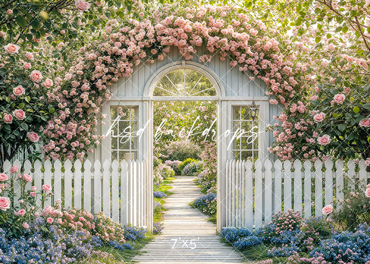Shabby Chic Spring Arch - HSD Photography Backdrops