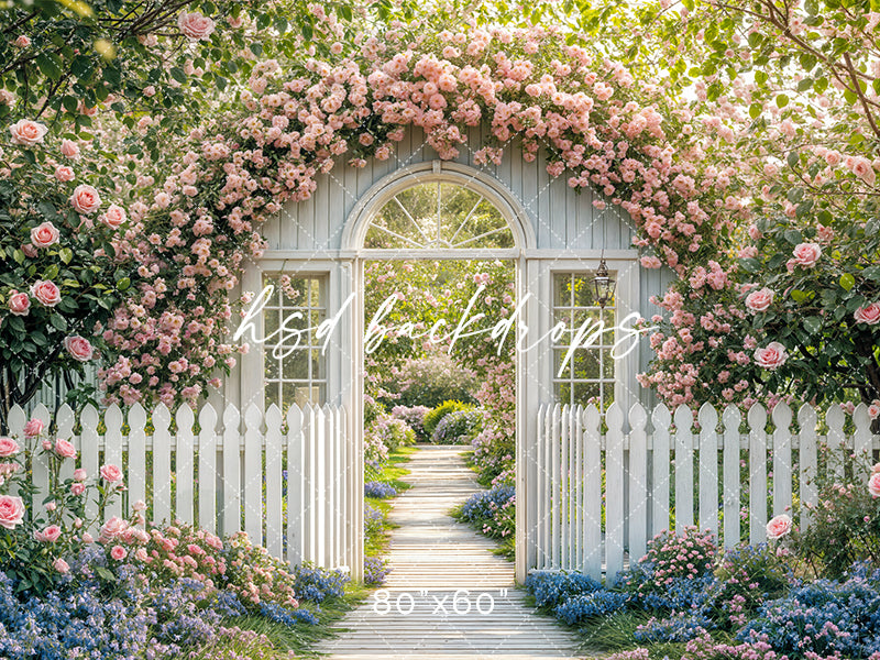 Shabby Chic Spring Arch - HSD Photography Backdrops