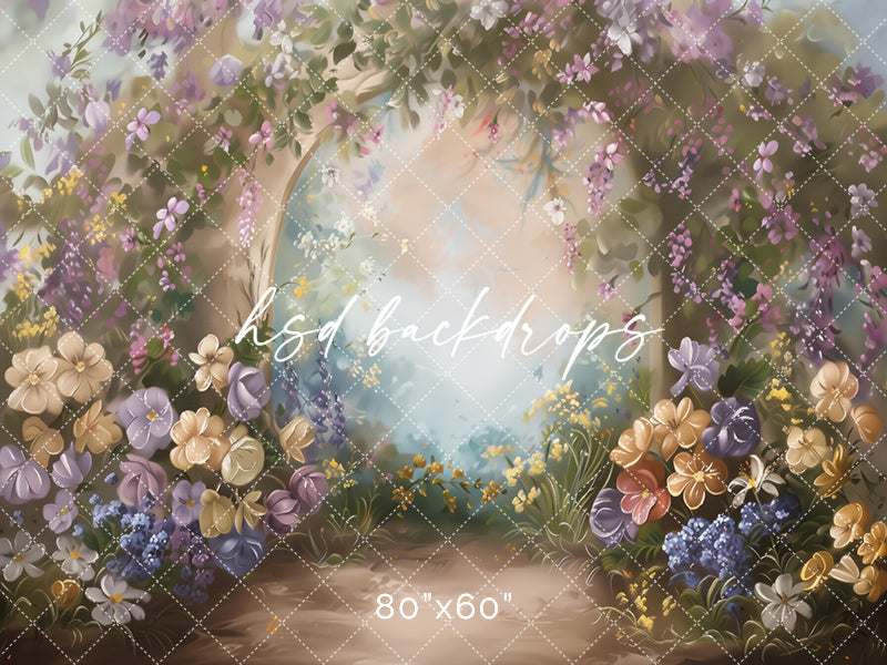 Blooming Spring Arch - HSD Photography Backdrops