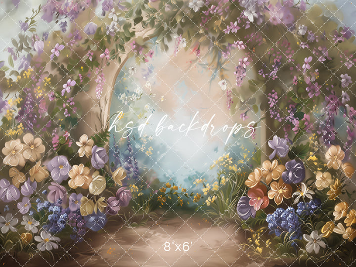 Blooming Spring Arch - HSD Photography Backdrops