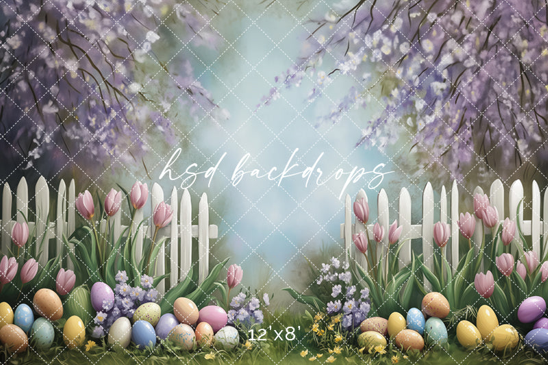 Colorful Easter Egg Entrance - HSD Photography Backdrops