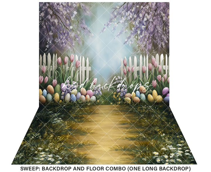 Colorful Easter Egg Entrance - HSD Photography Backdrops