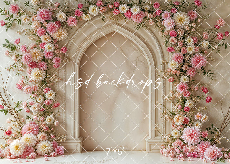 Blooming Beauty Arch Wall (sweep options) - HSD Photography Backdrops