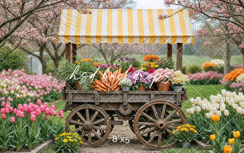 Spring Garden Cart - HSD Photography Backdrops