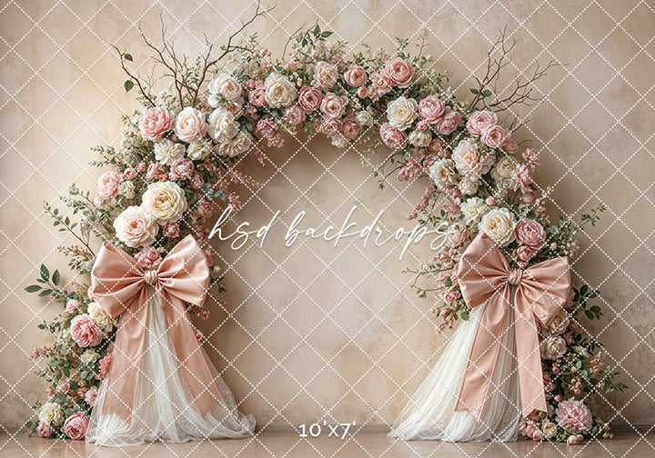 Boho Blooms & Bows - Perfectly Pink - HSD Photography Backdrops