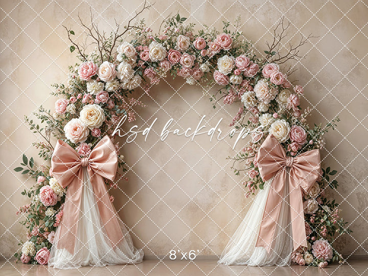 Boho Blooms & Bows - Perfectly Pink - HSD Photography Backdrops