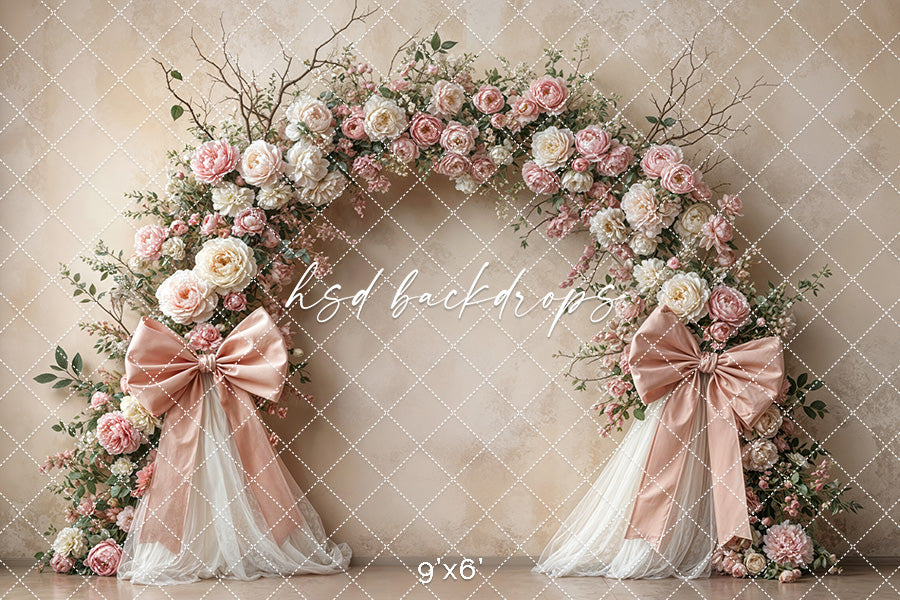 Boho Blooms & Bows - Perfectly Pink - HSD Photography Backdrops