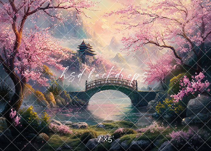 Mulan's Garden (sweep options) - HSD Photography Backdrops