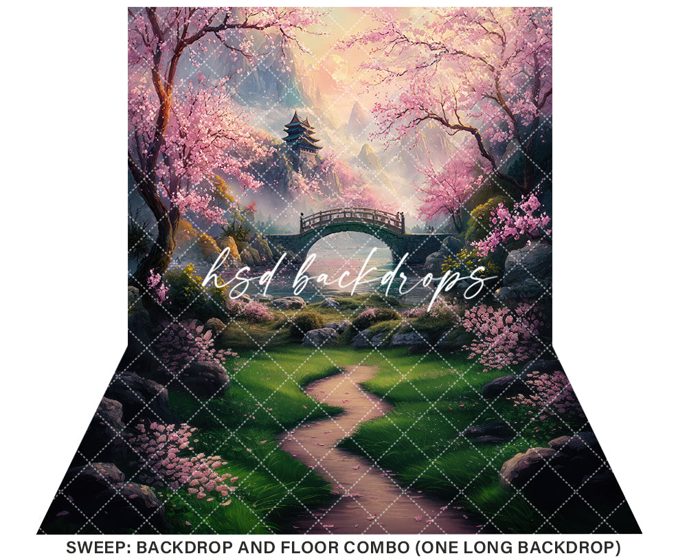 Mulan's Garden (sweep options) - HSD Photography Backdrops