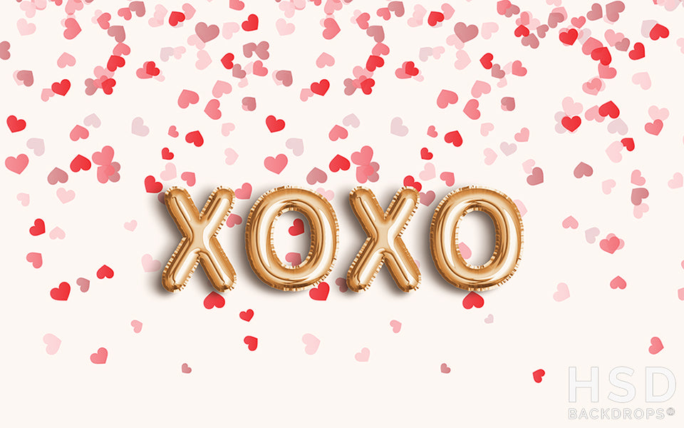 XOXO and Hearts - Black Friday Steal - HSD Photography Backdrops