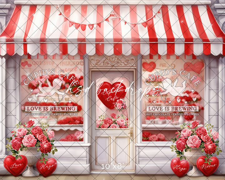 Cupid's Cafe - HSD Photography Backdrops