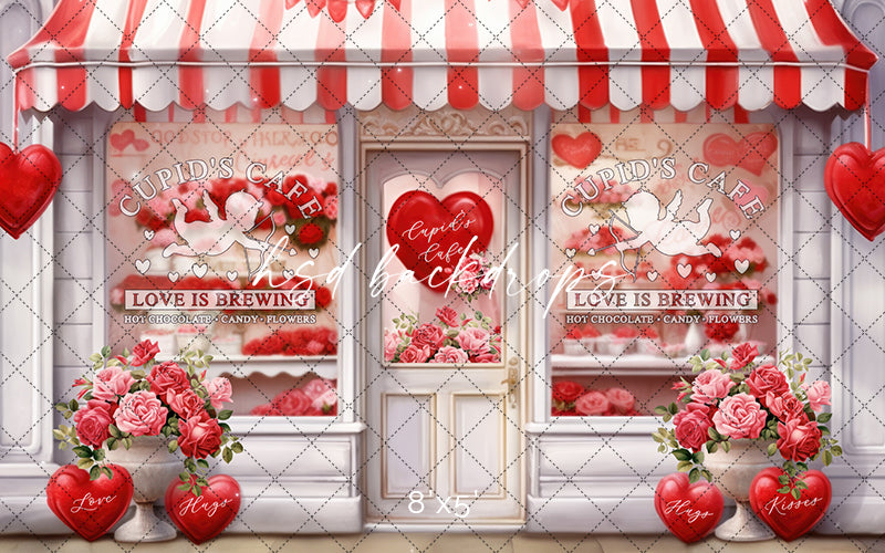 Cupid's Cafe - Black Friday Steal - HSD Photography Backdrops