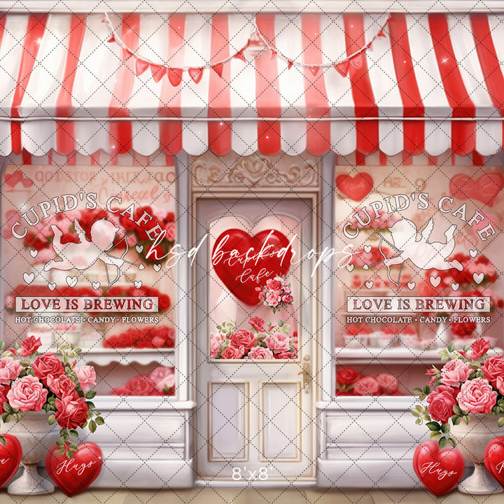 Cupid's Cafe - HSD Photography Backdrops