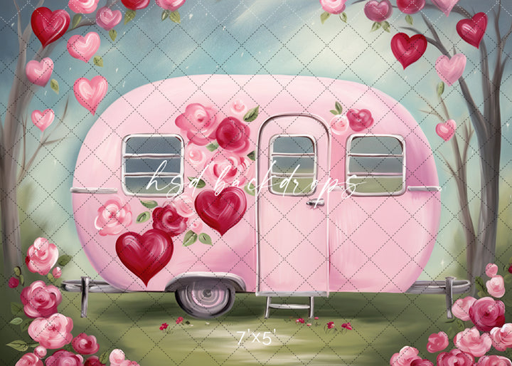 Follow Your Heart Camper - HSD Photography Backdrops