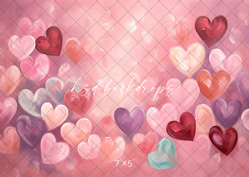 Hearts All Over - HSD Photography Backdrops