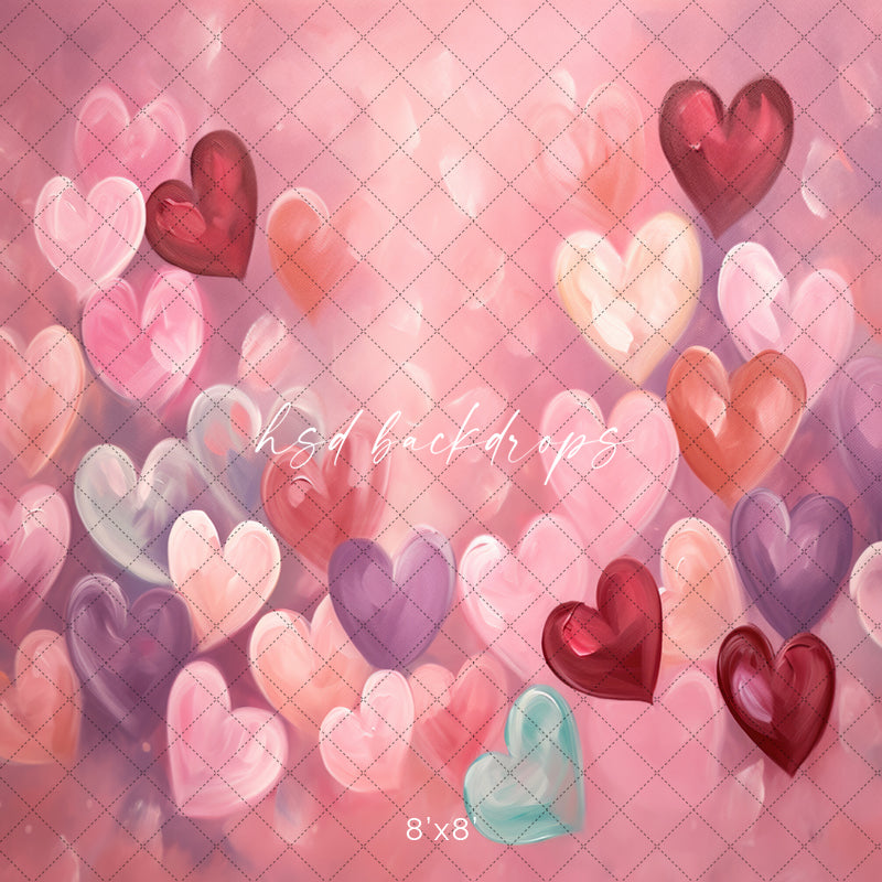 Hearts All Over - HSD Photography Backdrops