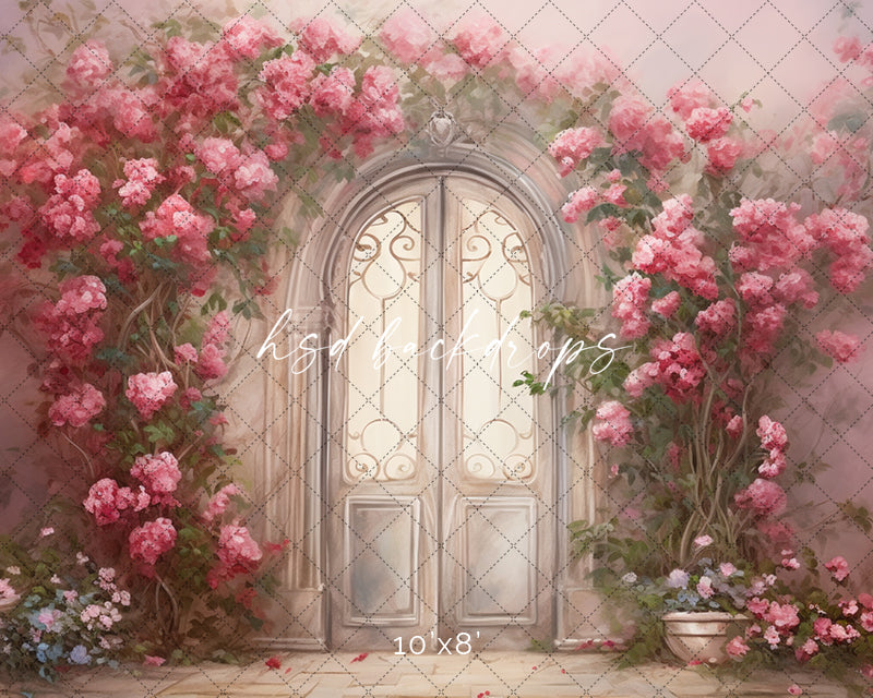 Romantic Garden Door - HSD Photography Backdrops