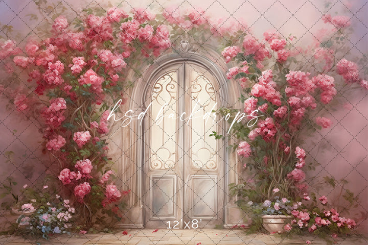Romantic Garden Door - HSD Photography Backdrops