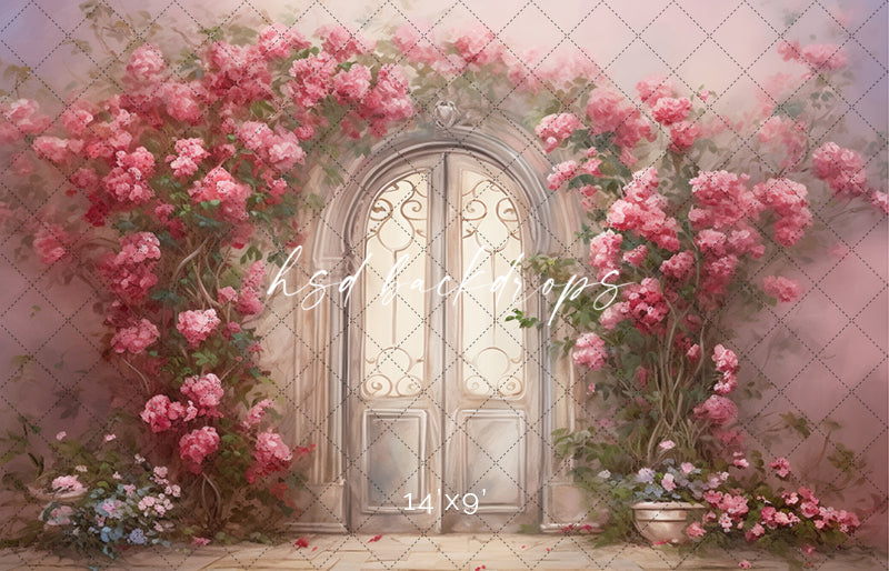 Romantic Garden Door - HSD Photography Backdrops
