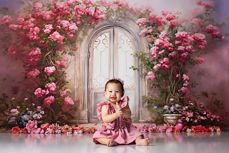 Romantic Garden Door - HSD Photography Backdrops