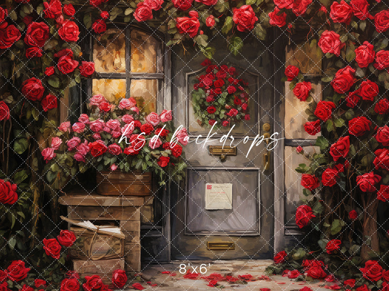 Romantic Post Office Door - HSD Photography Backdrops