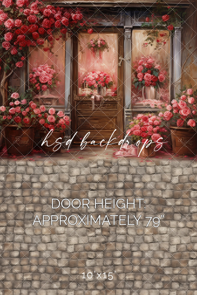 Nostalgic Flower Shop (sweep options) - HSD Photography Backdrops