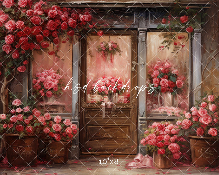 Nostalgic Flower Shop - HSD Photography Backdrops