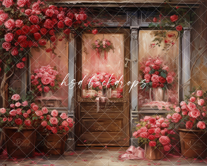 Nostalgic Flower Shop - HSD Photography Backdrops