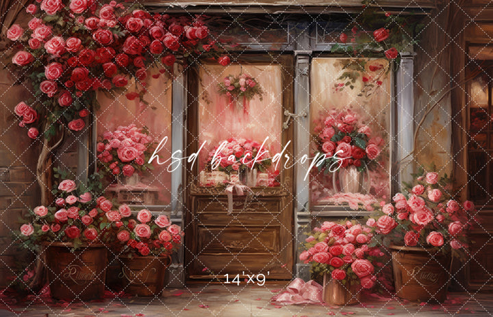 Nostalgic Flower Shop - HSD Photography Backdrops