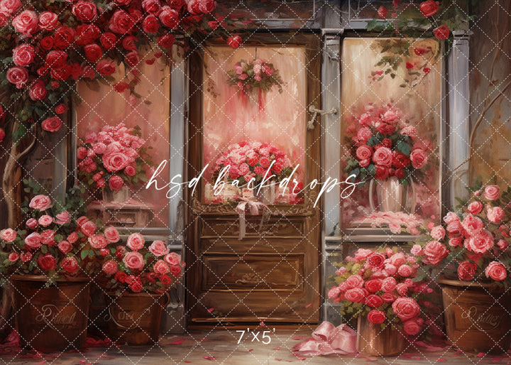 Nostalgic Flower Shop - HSD Photography Backdrops