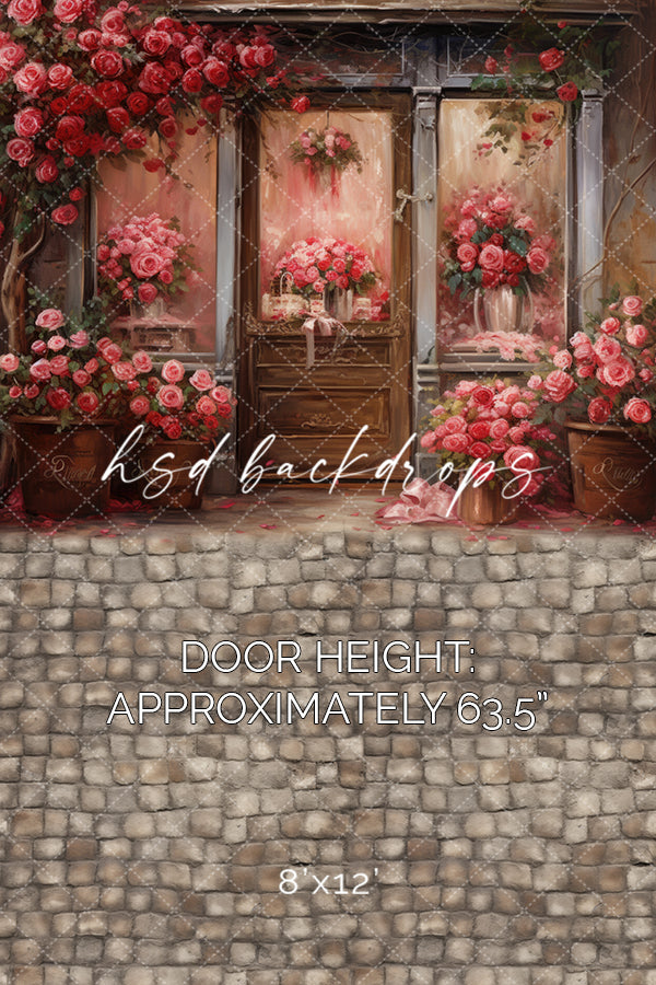 Nostalgic Flower Shop (sweep options) - HSD Photography Backdrops