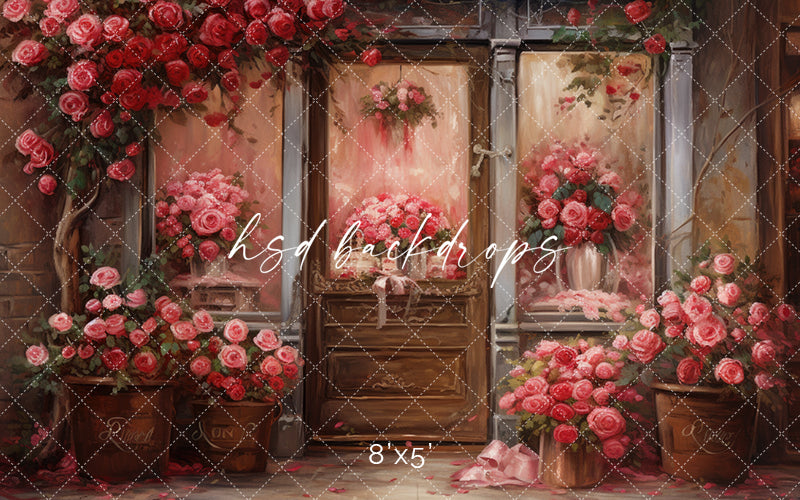 Nostalgic Flower Shop - HSD Photography Backdrops