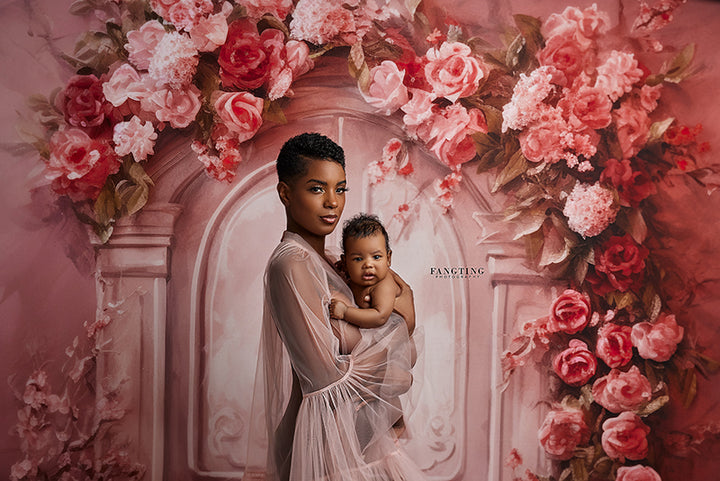 Pretty Pink Door - HSD Photography Backdrops