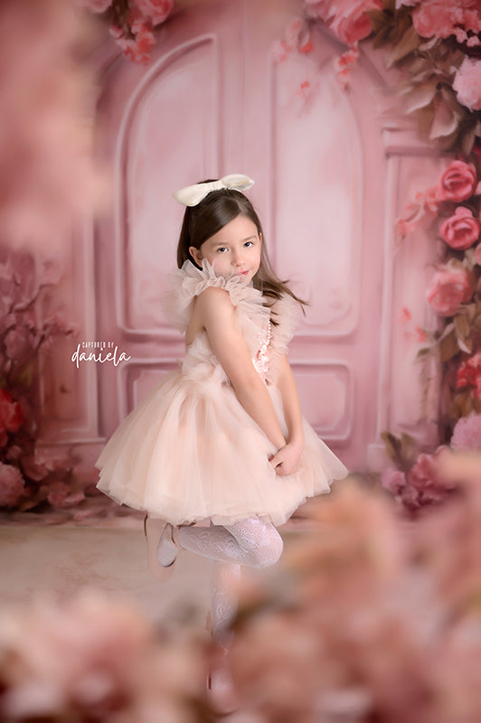 Pretty Pink Door - HSD Photography Backdrops