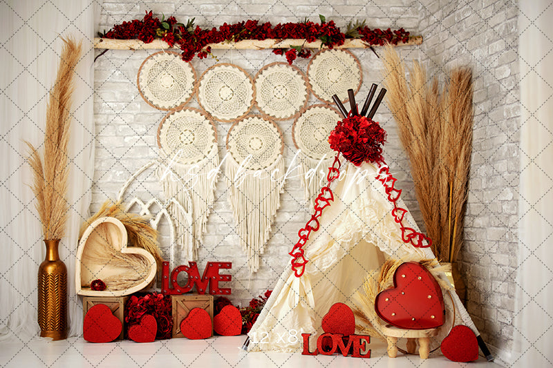 Boho Valentine's Day - HSD Photography Backdrops