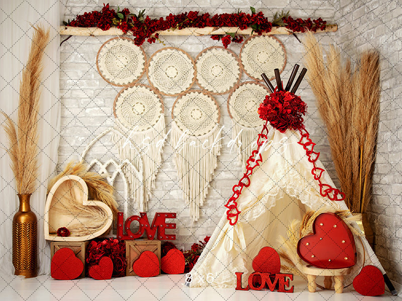 Boho Valentine's Day - HSD Photography Backdrops