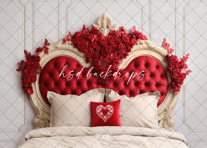 Royal Valentine's Headboard - HSD Photography Backdrops