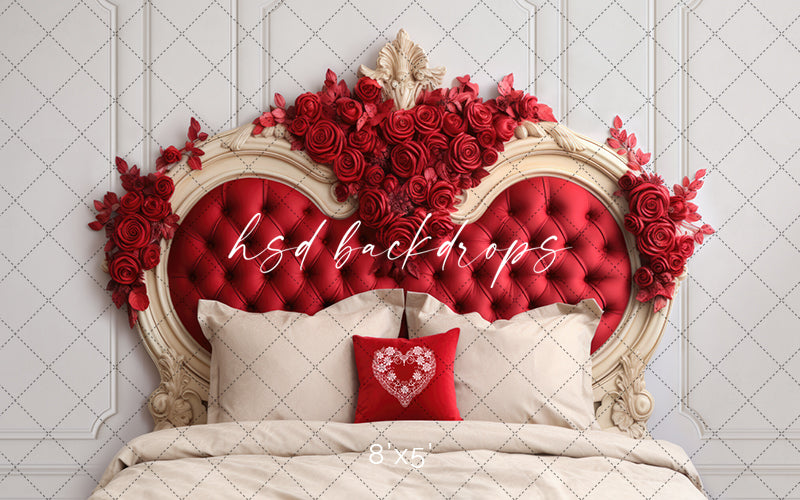 Royal Valentine's Headboard - HSD Photography Backdrops