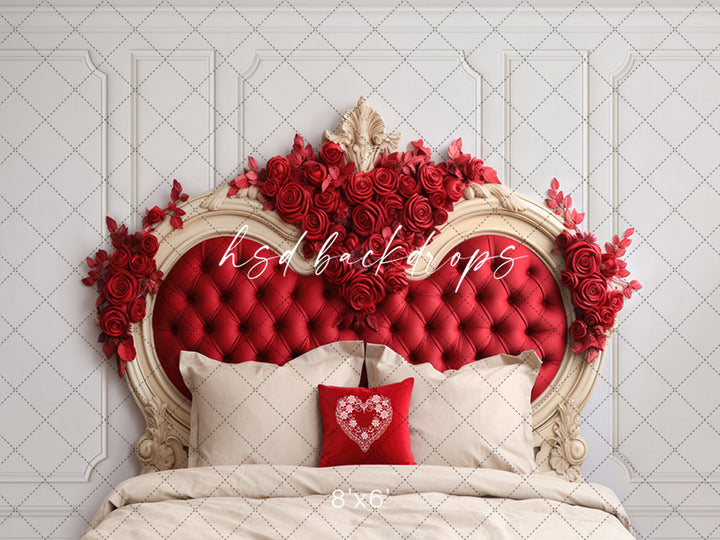 Royal Valentine's Headboard - HSD Photography Backdrops