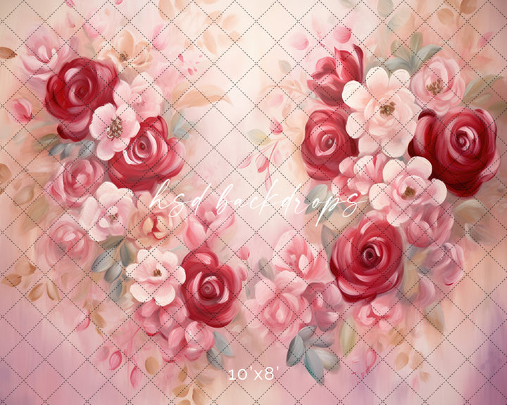 Blooming Heart - HSD Photography Backdrops