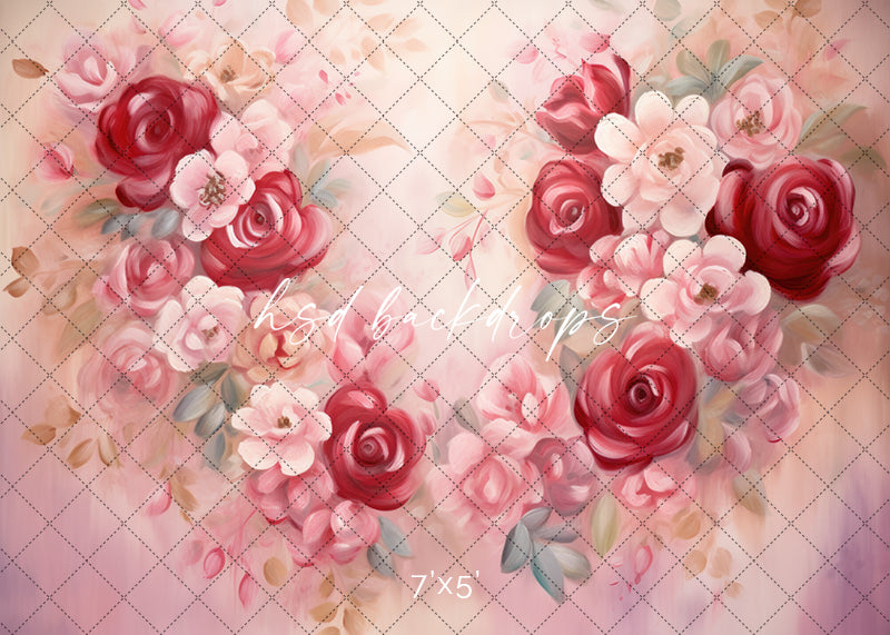 Blooming Heart - HSD Photography Backdrops 