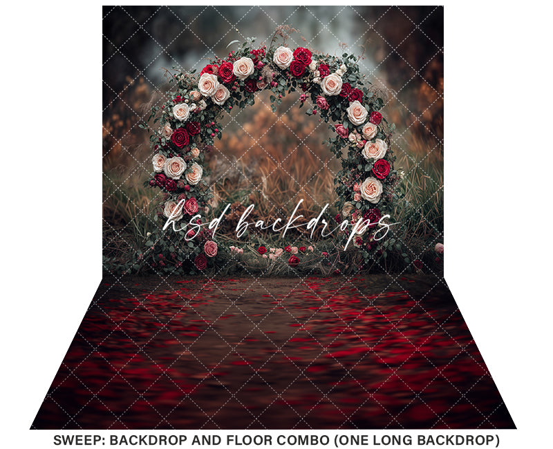 Rose Arch (sweep options) - HSD Photography Backdrops