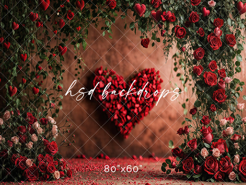 Heartfelt Blooms (sweep options) - HSD Photography Backdrops